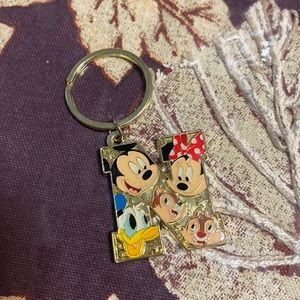 N Disney parks key chain